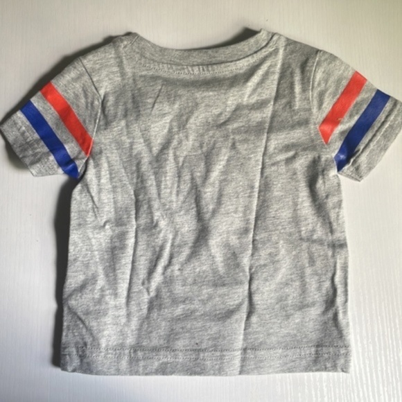 Janie and Jack Cobalt Blue Shorts and Grey Play On Boy Tee Shirt Size 18-24M - Picture 6 of 11